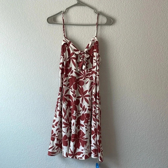 NWT Cupshe Gillian Floral Tie Front Smocked Dress - Picture 4 of 11